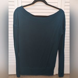 Athleta Studio Barre Sweater, Size XS, Teal